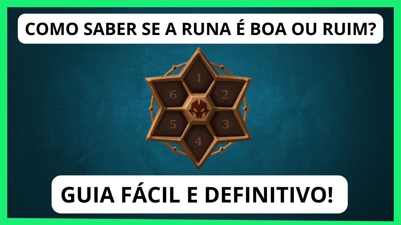 TUTORIAL PARA TER RUNAS BOAS E EFICIENTES! | Summoners War