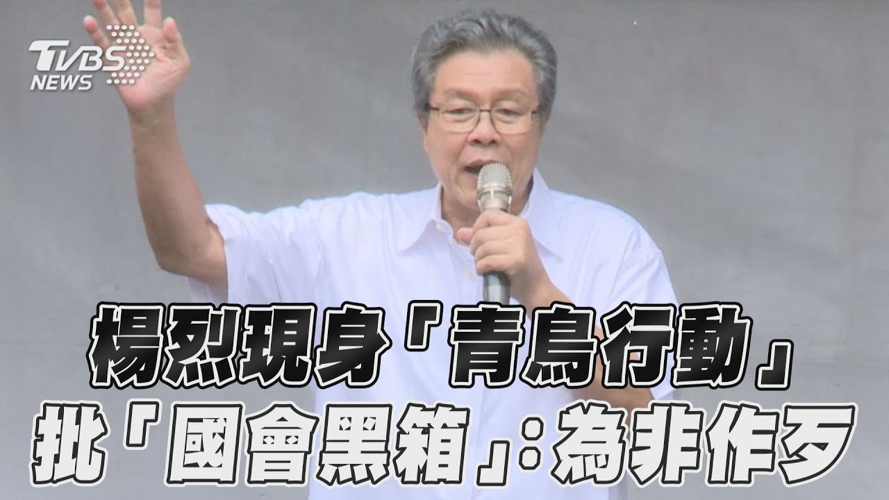 楊烈現身立院聲援青鳥行動!痛批「國會黑箱作業」:這些人為非作歹