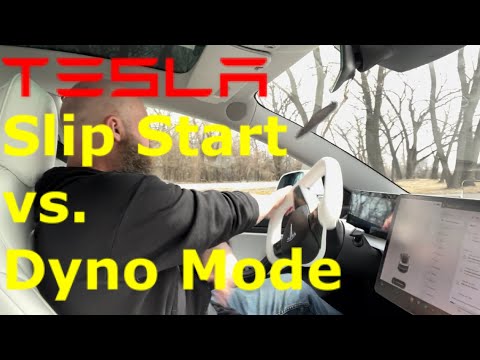 Tesla - Disable Traction Control.  Slip Start vs. Dyno Mode!