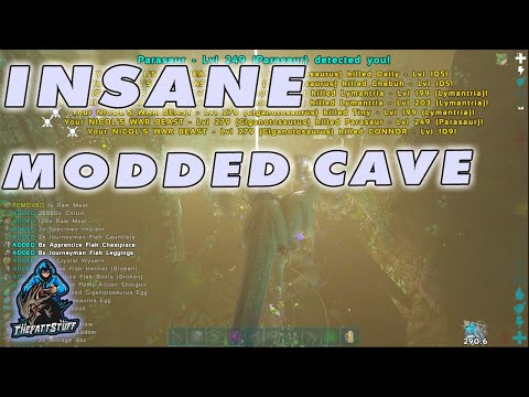 Raiding an INSANE MODDED Dragon Cave!!!!