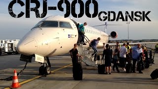 preview picture of video 'SAS CRJ-900 Landing Gdansk'