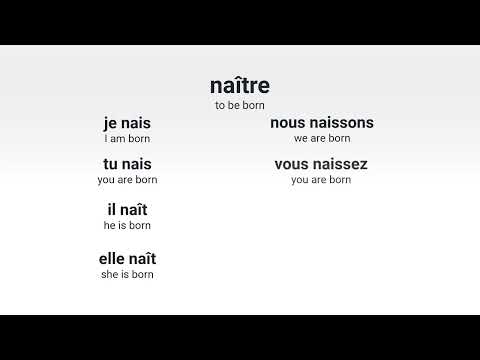 What is the present tense of the French verb avoir