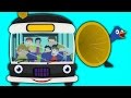 Ruedas En El Autobús Cartoon Para Los Niños Canción Infantil Popular Autobús Negro
