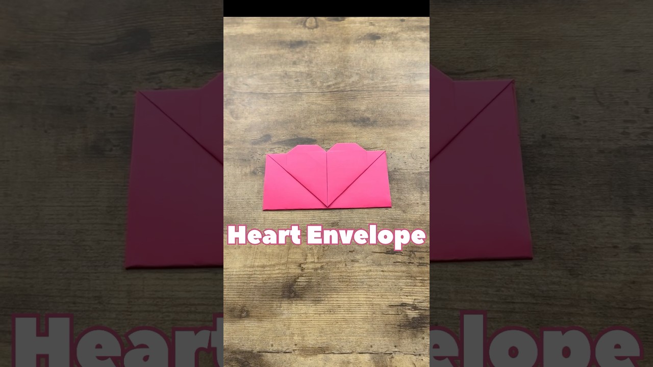 EASY ORIGAMI HEART ENVELOPE FOR VALENTINES DAY TUTORIAL | HOW TO MAKE PAPER ENVELOPE STEP BY STEP