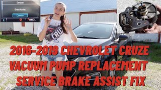 2016-2019 Chevrolet Cruze Vacuum Pump Replacement - Service Brake Assist Fix