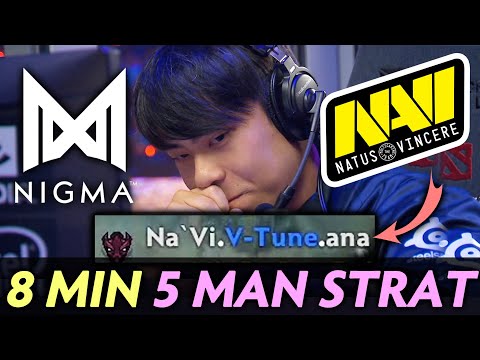 NIGMA vs NAVI — 8 min 5 man STRAT vs ANA fan on Spectre