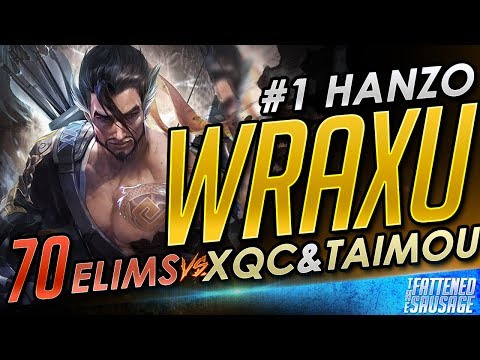 #1 Hanzo GOD "Wraxu" Gets 70 Elims vs XQC & TAIMOU