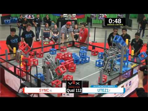 2015 VEXU Q112 - SYNC vs UTEZ1 - 37 to 79-Division Div-VEX U-VEX Worlds 2015