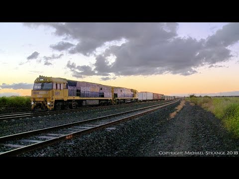 PM5 Freight Train NR9 & NR117 - PoathTV Australian Rail Transport