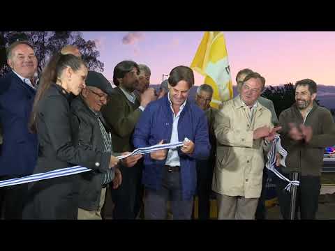 IMAGENES INAUGURACION LACALLE INTERCAMBIADOR ACCESO SUR A CANELONES