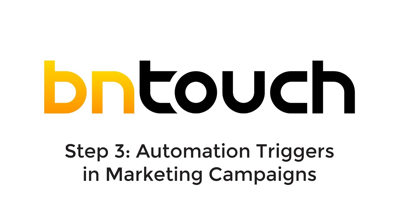 Marketing Tab: Creating New Campaigns - Triggers (Step 3)