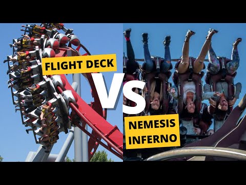 Flight Deck vs Nemesis Inferno | Coaster Comparison POV