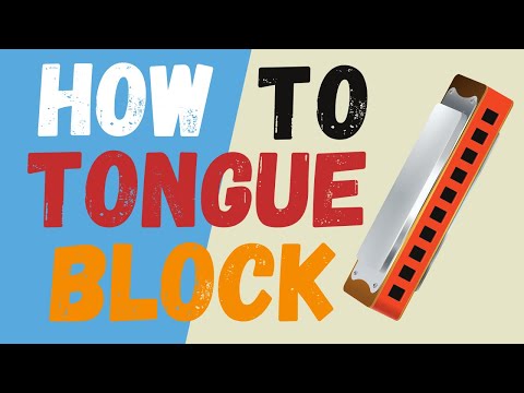How To Tongue Block (Beginner Harmonica Lesson on C Blues Harp)