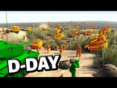 ORANGE AQUA MARINES ! Army Men D - Day - Epic Beach landing (A.M.O.W)