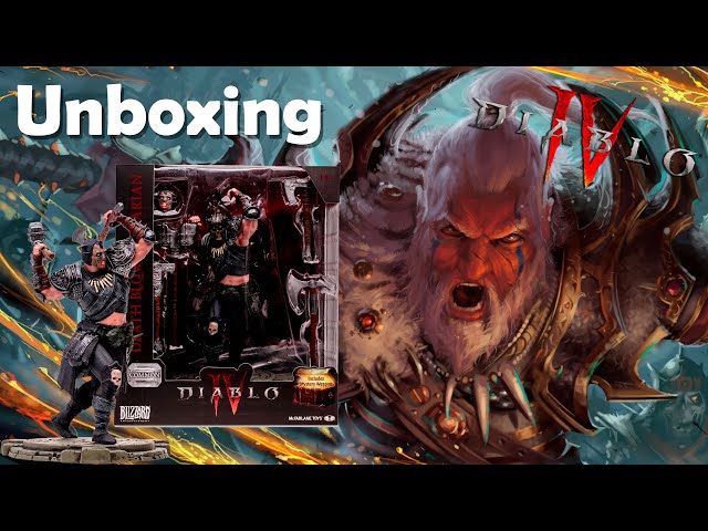 Vídeo relacionado con McFarlane Diablo IV Collection, Escultura Barbaro, Figura del Videojuego Decorativa 15cm con Accesorios y un Arma de Juguete Secreta, para Fans coleccionistas, +14 años, Bizak (64386721)