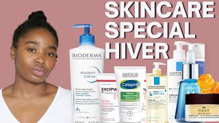 RESTER HYDRATER EN HIVER MES PRODUITS SKINCARE ESSENTIELS BIODERMA NUXE VICHY LA ROCHE POSAY