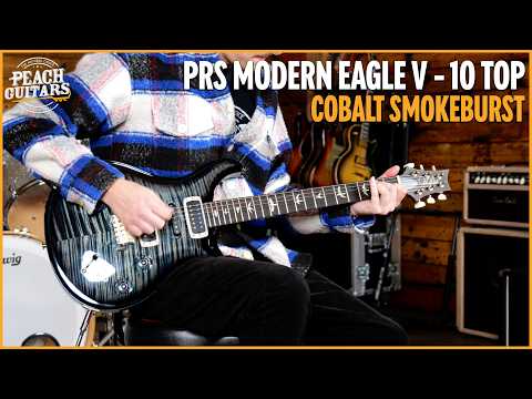 PRS Modern Eagle V - 10 Top - Cobalt Smokeburst image 12