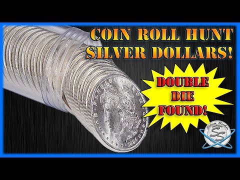 Coin Roll Hunting Silver Dollars! - Double Die Found!