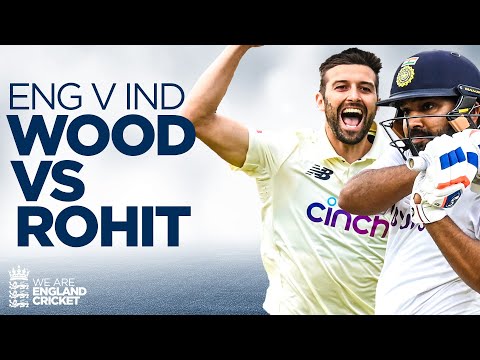 🙌 Epic Battle IN FULL! | Mark Wood vs Rohit Sharma at Lord's 2021 | England vs India