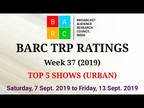 BARC TRP Ratings Week 37 (2019) : TOP 5 Shows (Urban)