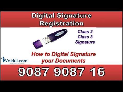 Digital Signature Registration Services