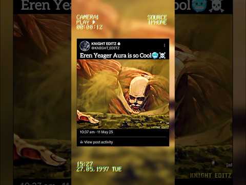 "Eren's Aura"🥶🔥 | Attack on Titan | Fragment (slowed) | #anime #shorts