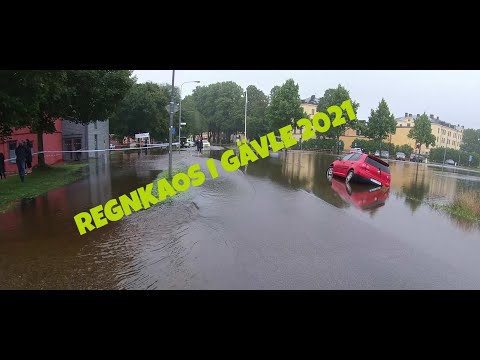 Översvämning i Gävle 2021-08-18