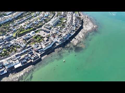 Appledore and Westward Ho! North Devon. Drone Footage on a beautiful clear water sunny day.