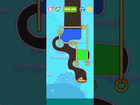 save the fish Level 587 - mobile game/fishdom #shorts