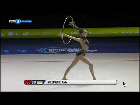 Vlada Nikolchenko Hoop AA European RG Championships Baku 2019