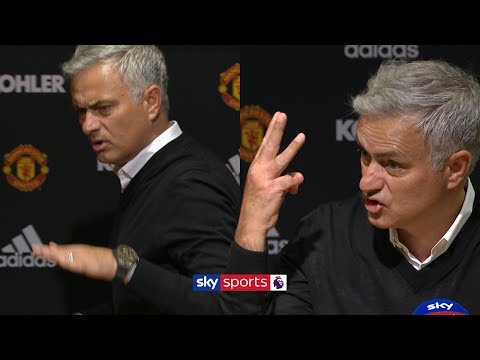 Jose Mourinho storms out of press conference demanding 'respect'