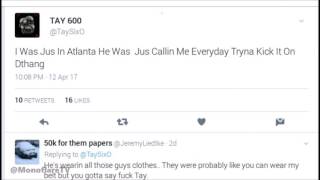 Tay600 & Makado600 Twitter Beef + Disses Edai