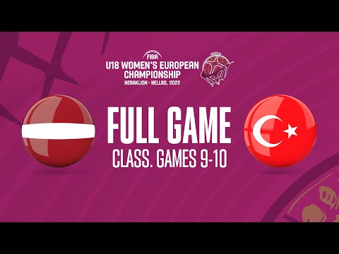 Latvia v Turkey | Full Basketball Game | FIBA U18 Women's European Championship 2022