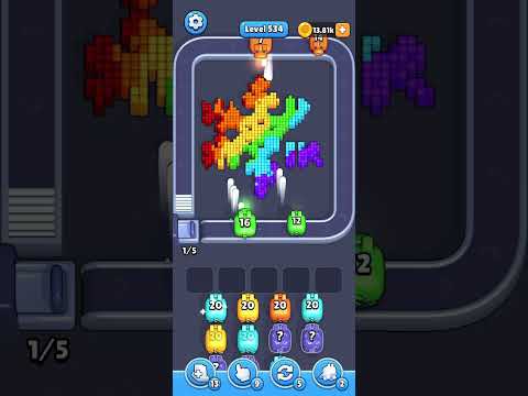 Pixel Flow Level 534 Walkthrough - Easy Difficulty Puzzle Solution