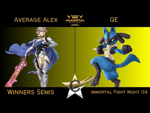 Immortal Fight Night 114 Winners Semis - Average Alex (Corrin) vs QE (Lucario) Smash Ultimate - SSBU