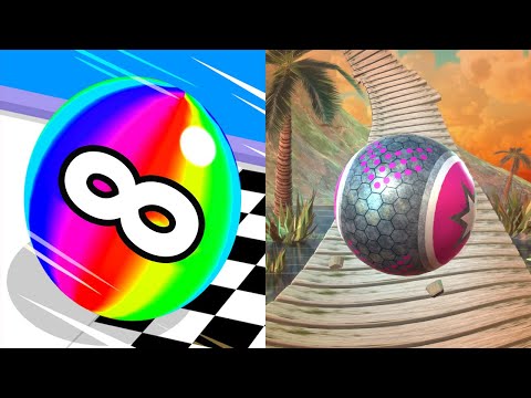 Ball Run 2048 Infinity VS Rollance Adventure Balls - All Levels Gameplay Android iOS Ep 1