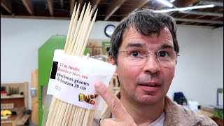 Bamboo skewers as 5mm dowels.  Any good
