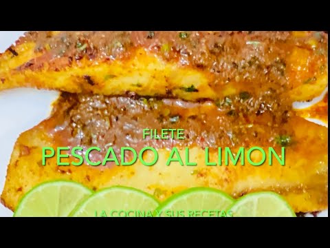 FILETE DE PESCADO AL LIMON (MUY SALUDABLE)