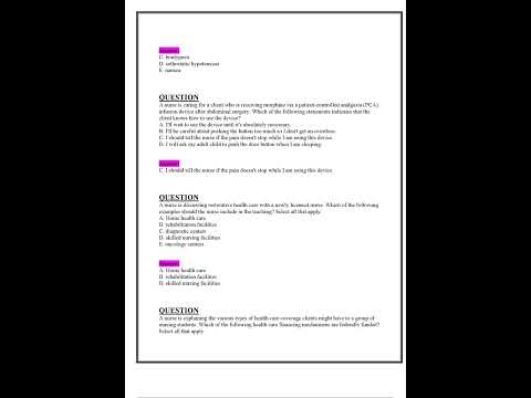 EXAM 1 NR226 NR 226 LATEST 2023 2024 UPDATE FUNDAMENTALS PATIENT CARE EXAM GRADED A QUESTIONS