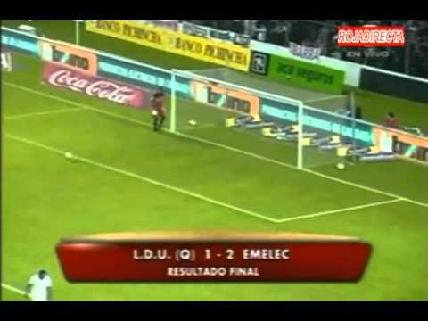 LDU QUITO 1 EMELEC 2 JORNADA 4 CAMPEONATO 2013