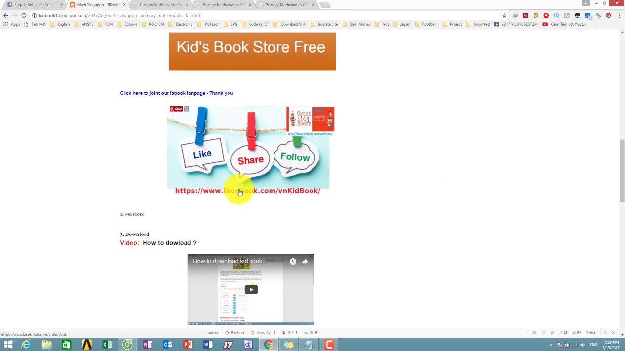 Download Singapore Math Primary Mathematics 1A Textbook pdf free