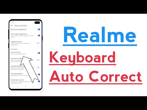 Realme Phone Keyboard Auto Correct Enable