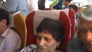 preview picture of video 'Aruna & Hari Sharma Flying AI 406 from Delhi to Varanasi, March 06, 2014'