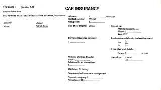 Car Insurance With Answers | IELTS LISTENING SECTION-1