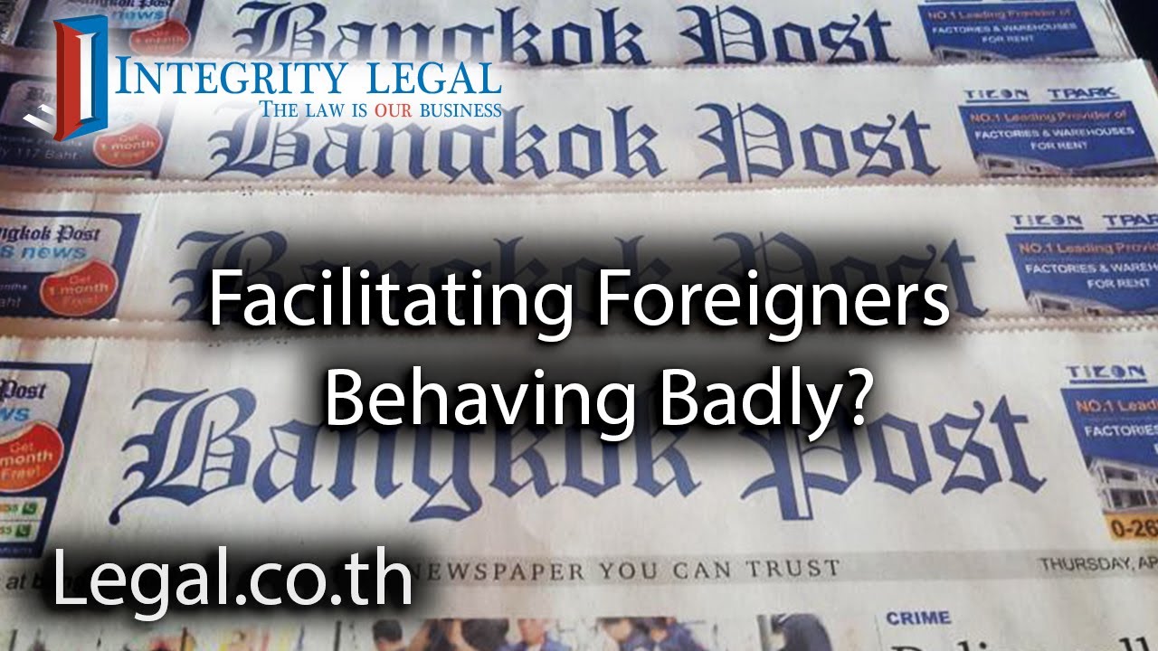 Why Is the Bangkok Post Facilitating Blatant Flouting of Thai Law?