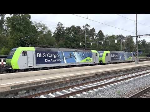 BLS Cargo Re 485 002 & 485 020 mit GTS Ganzzug