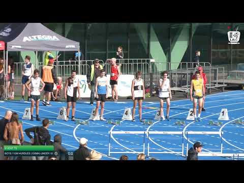 Boys Under 15 110m Hurdles H1 - 2020 State Combined Events Championships // LAVicTV