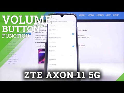 How to Change Function Of Camera Volume Button in ZTE Axon 11 5G – Open Camera Settings