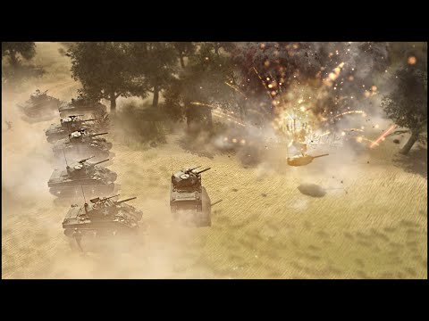 50 SHERMANS VS 10 TIGERS - RobZ Realism Mod Gameplay