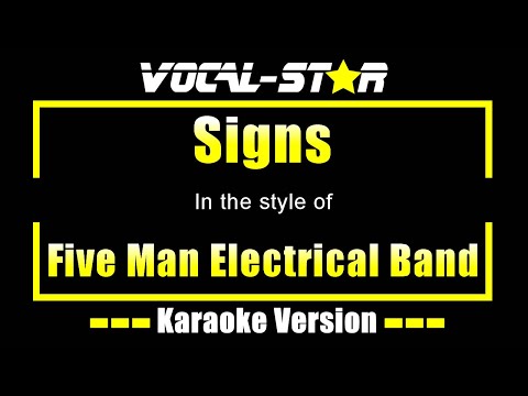 Signs Karaoke | Five Man Electrical Band Karaoke Version